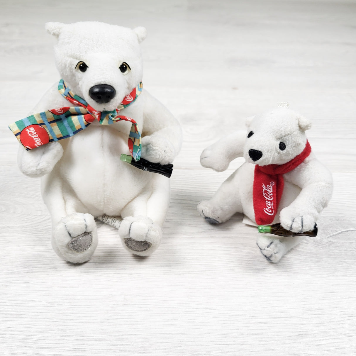 Vintage Coca-Cola Plush Polar Bears