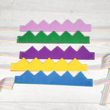 Lot of handmade reversible felt crowns