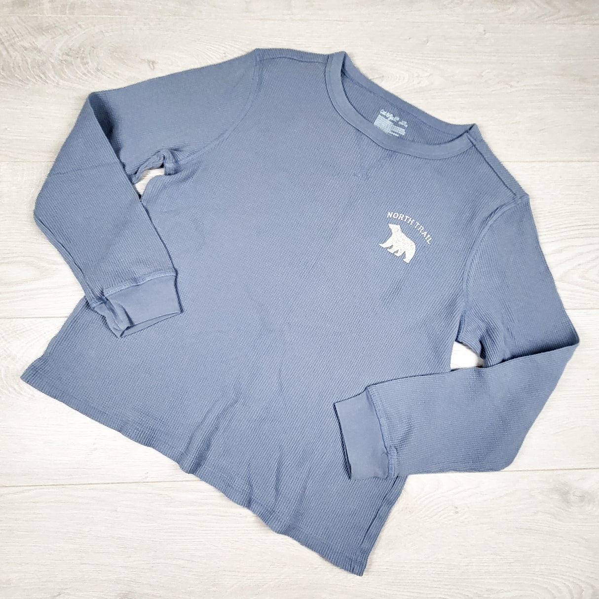 Andy and Evan blue waffle knit top. Size 5T