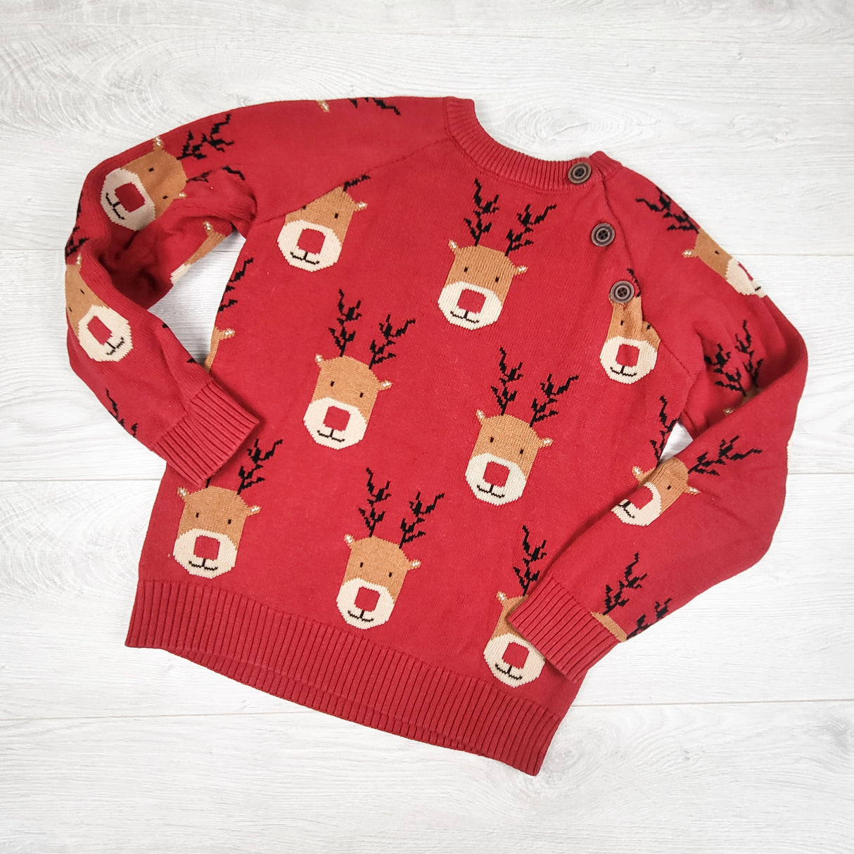 Gymboree red reindeer sweater. Size 8