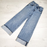 Old Navy cuffed high rise baggy wide-leg jeans. Size 10 - AS IS