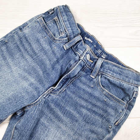 Old Navy high rise studded flare leg jeans. Size 12