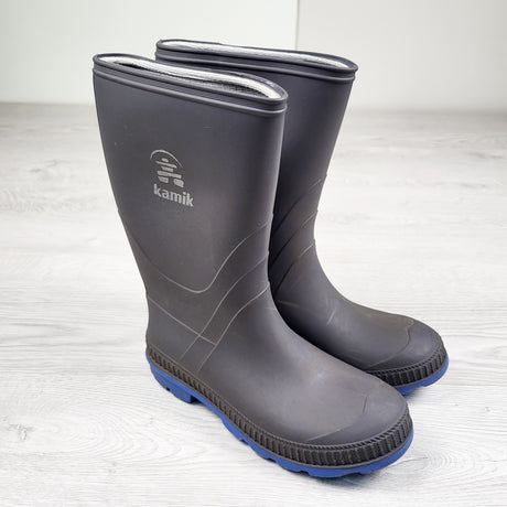 Kamik grey rain boots. Youth size 2