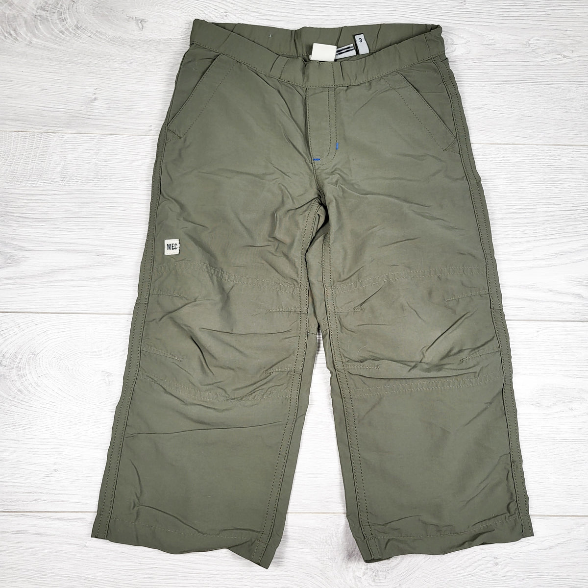 MEC olive green hiking pants. Size 3