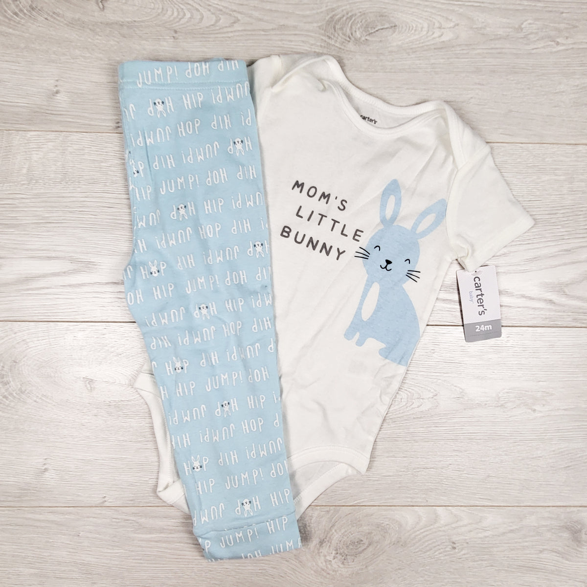 NEW - Carters 2pc "Mom's Little Bunny" set. Size 24 months