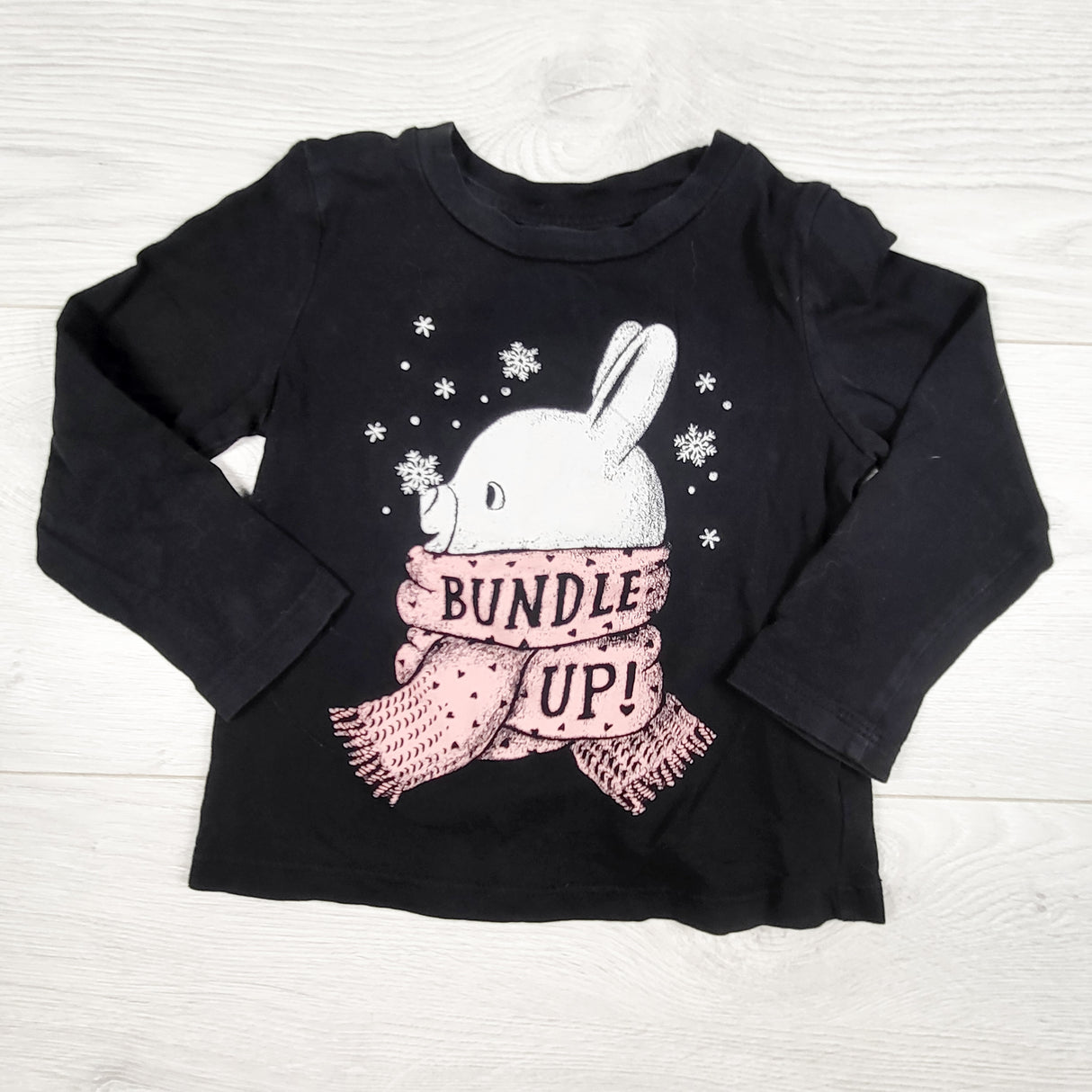 Joe black "Bundle Up" top with bunny. Size 2T