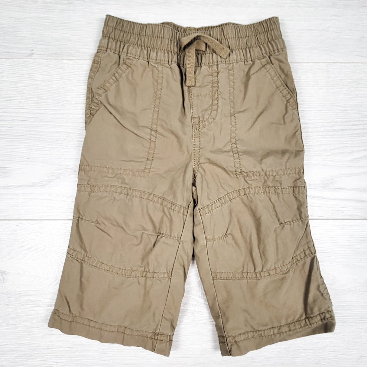 Joe tan twill pants. Size 3-6 months