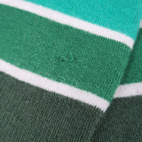NEW - Kombi green striped socks. Size 12-24 months - AS IS