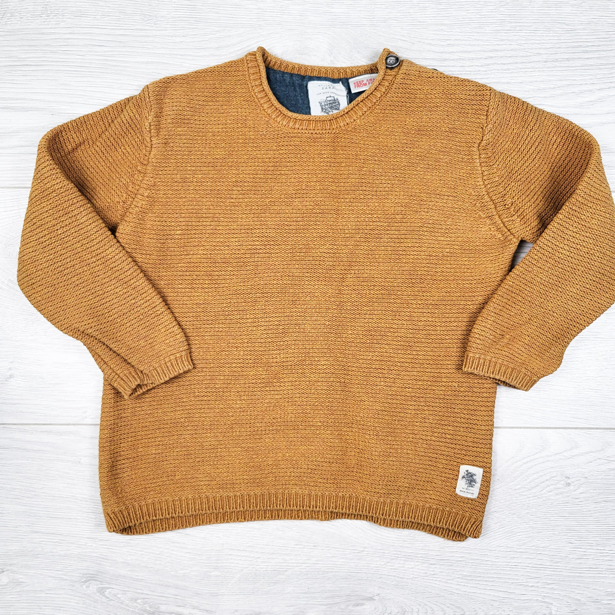 Zara golden yellow sweater. Size 2/3T