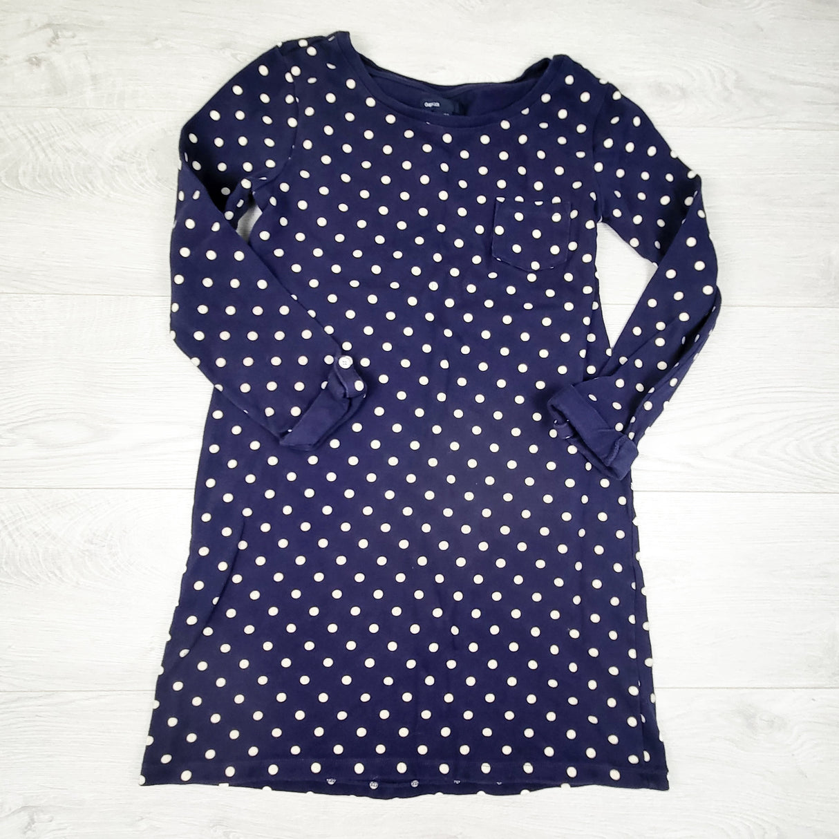 Gap navy polka dot woven dress. Size 12