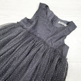Wheat Kids grey glitter dot tulle dress. Size 7