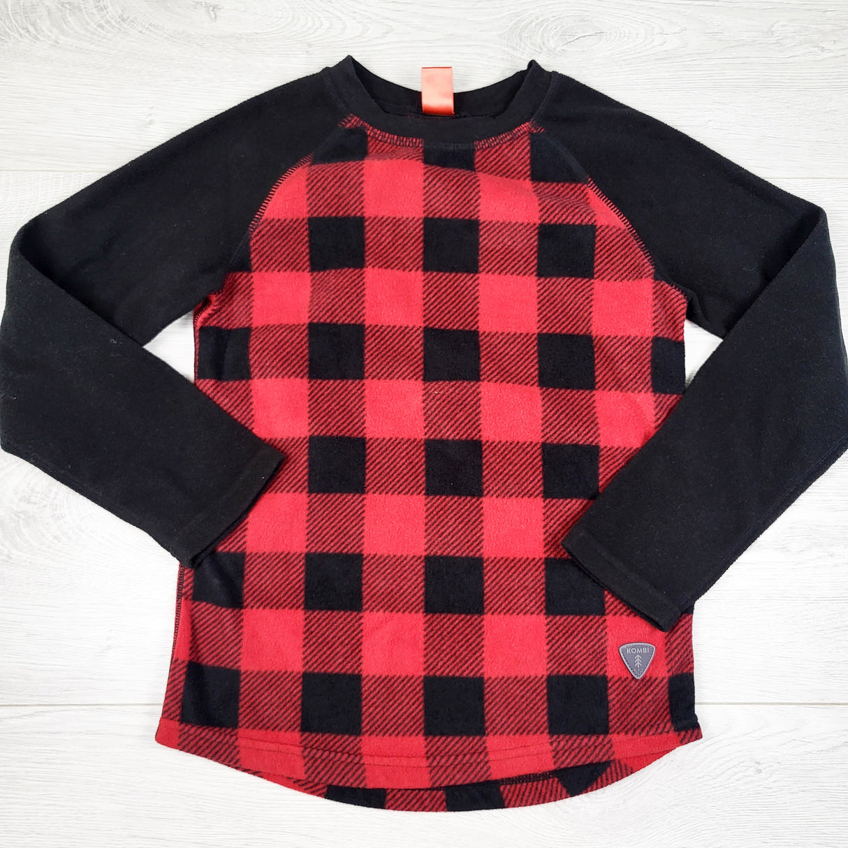Kombi buffalo plaid fleece top. Size medium (8ish)
