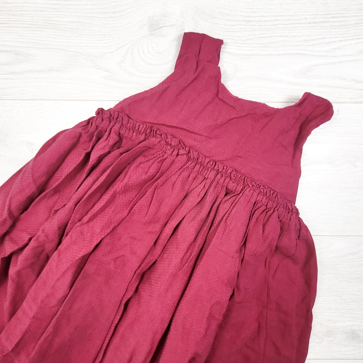 Wheat Kids burgundy dress. Size 7