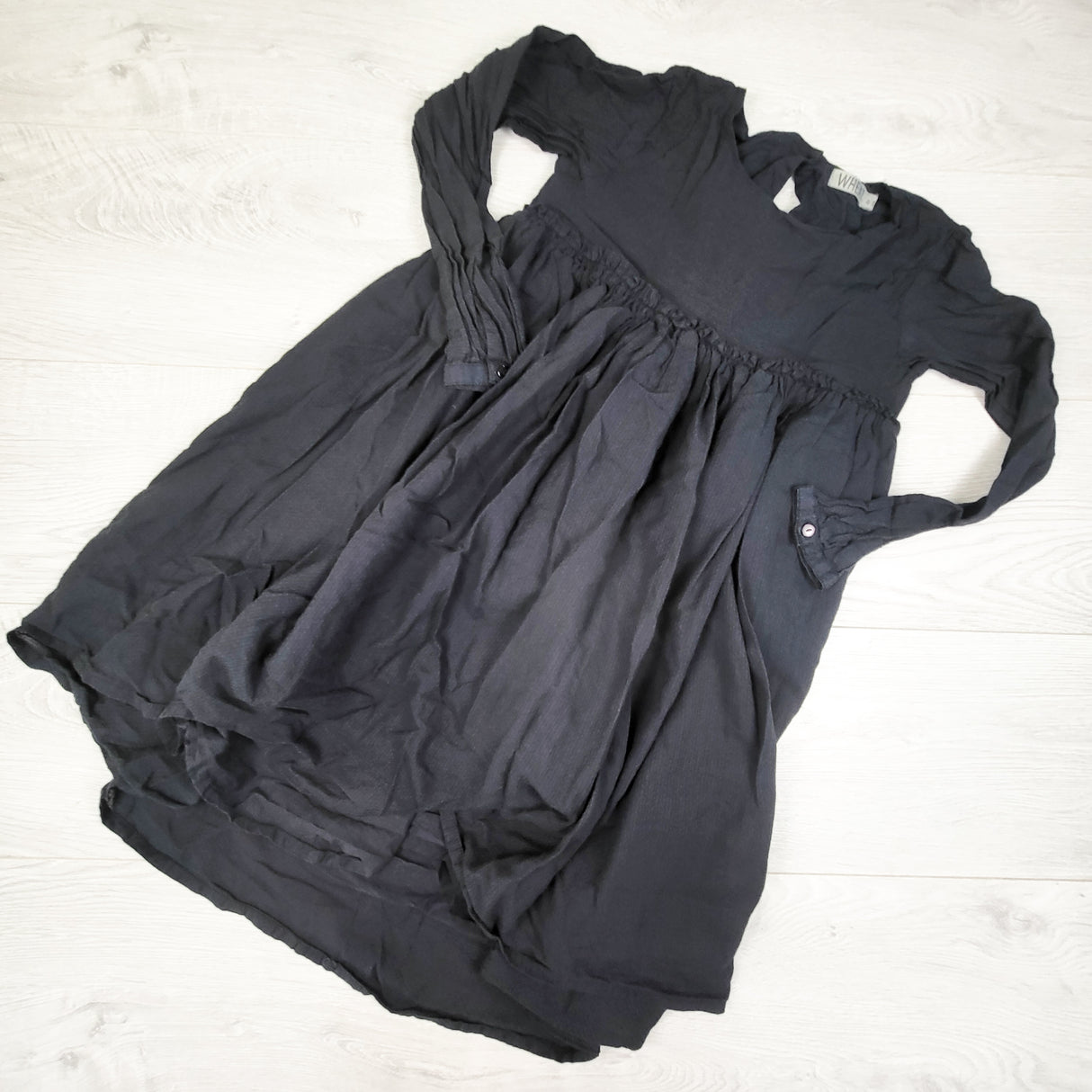 Wheat Kids charcoal dress. Size 8