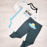 NEW - Carters 3pc set with space theme. Size 18 months