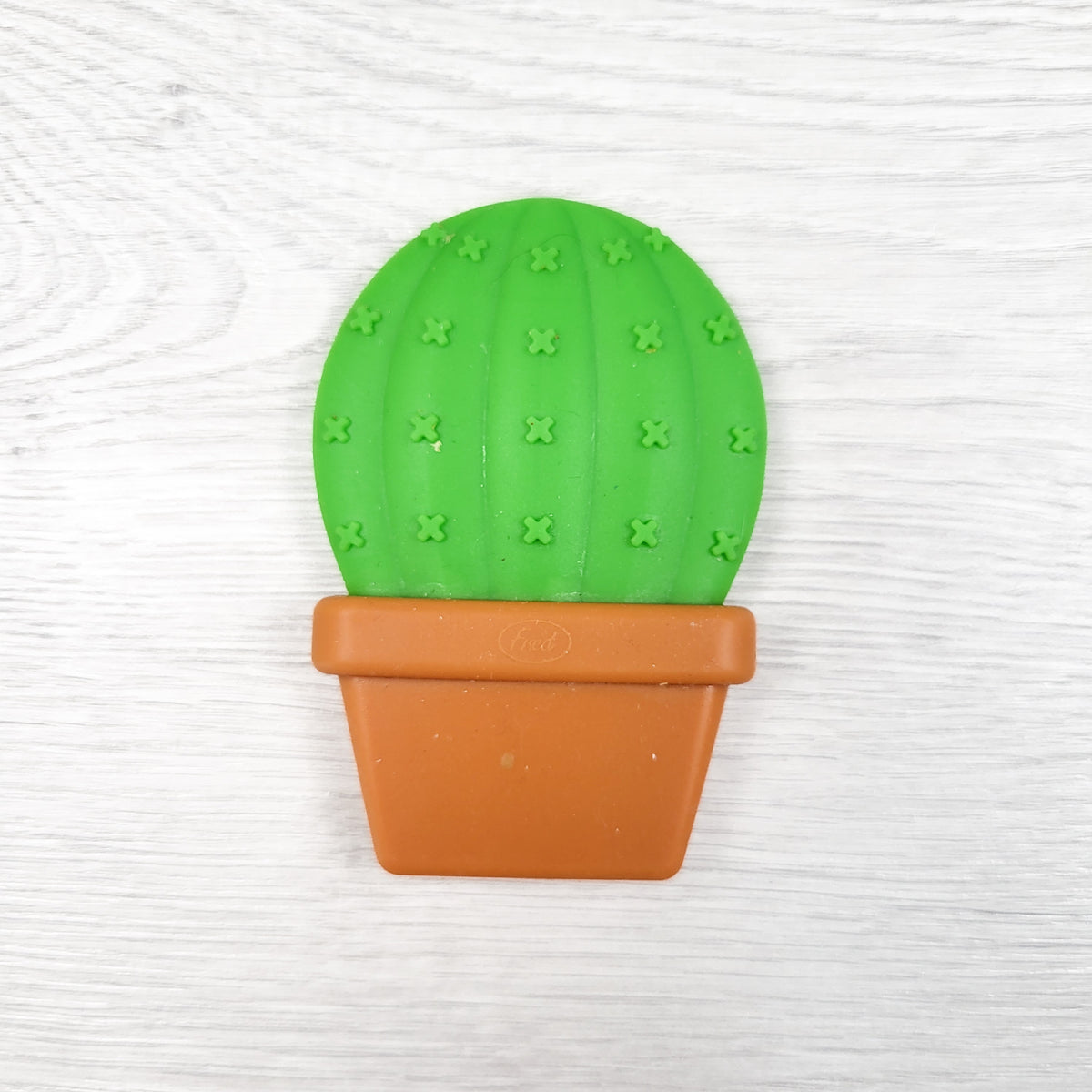 Cactus shaped silicone teether