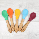 Avanchy Bamboo & Silicone Baby Spoon 5-Pack
