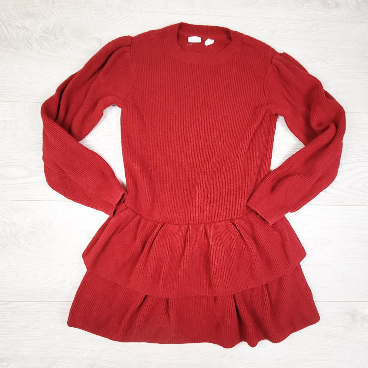Gap red ribbed sweater dress. Size small (6/7)