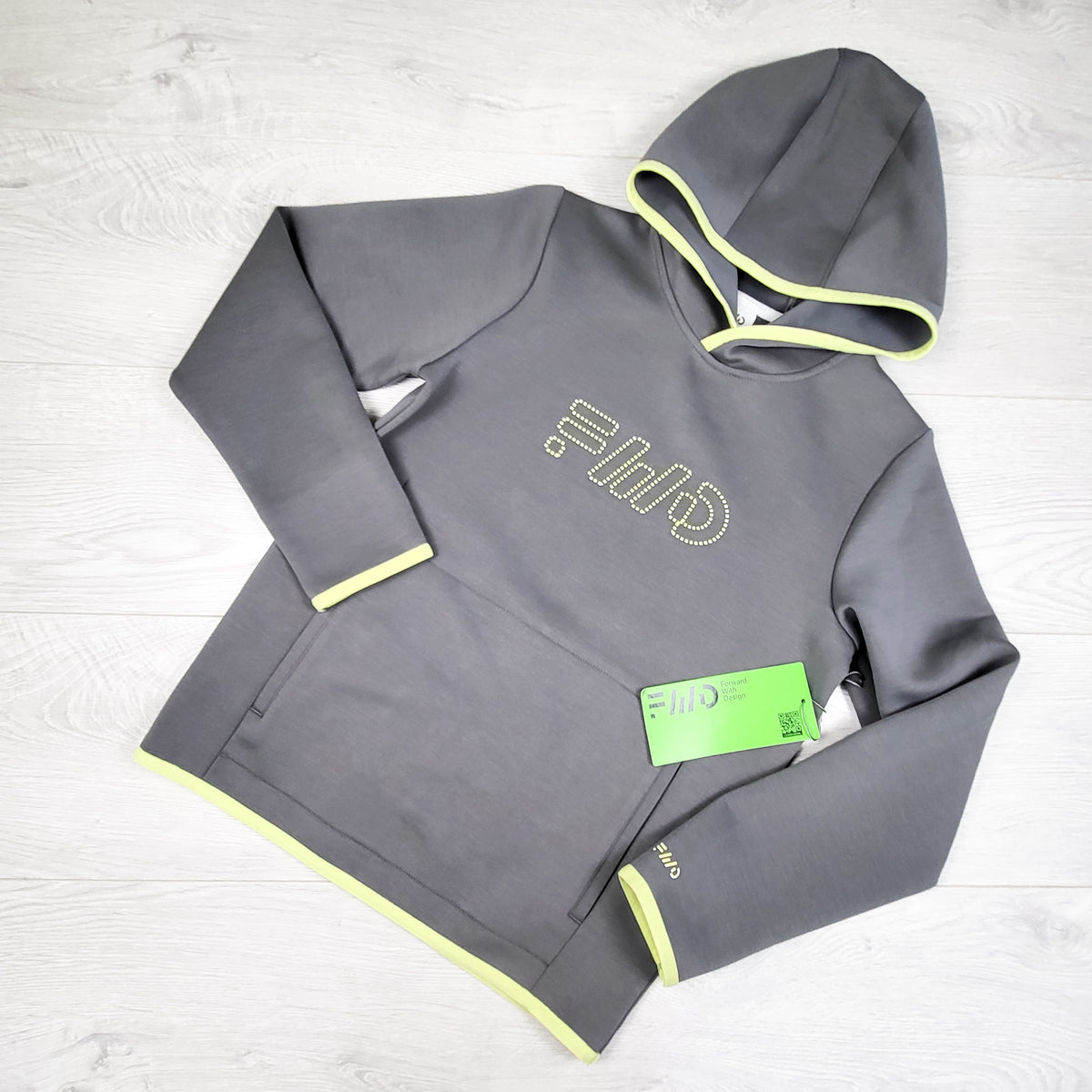 NEW - Forward With Design black active hoodie. Size 12