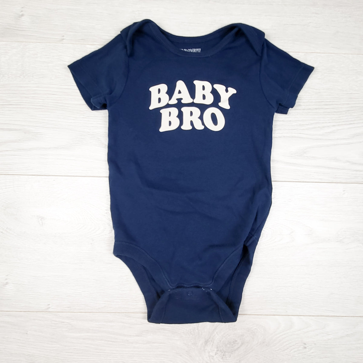 Old Navy navy "Baby Bro" bodysuit. Size 18-24 months