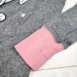 Pink and grey 2pc NASA PJs. Size 8 - AS IS