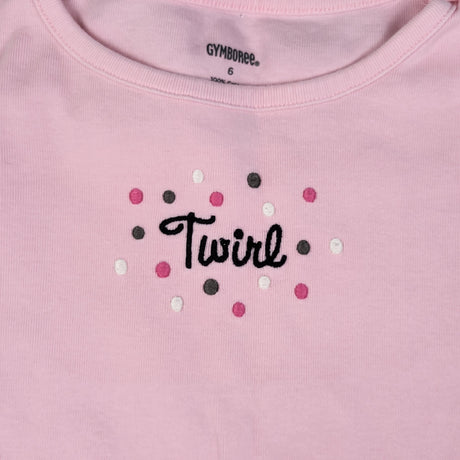 Old School pink Gymboree "Twirl" top. Size 6