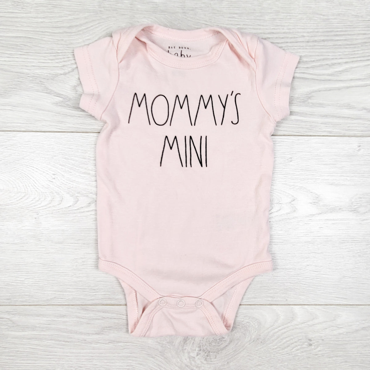 Rae Dunn pink "Mommy's Mini" bodysuit. Size 3-6 months