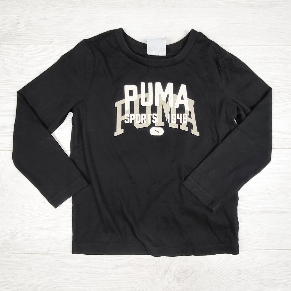 Puma black long sleeve top. Size 4T