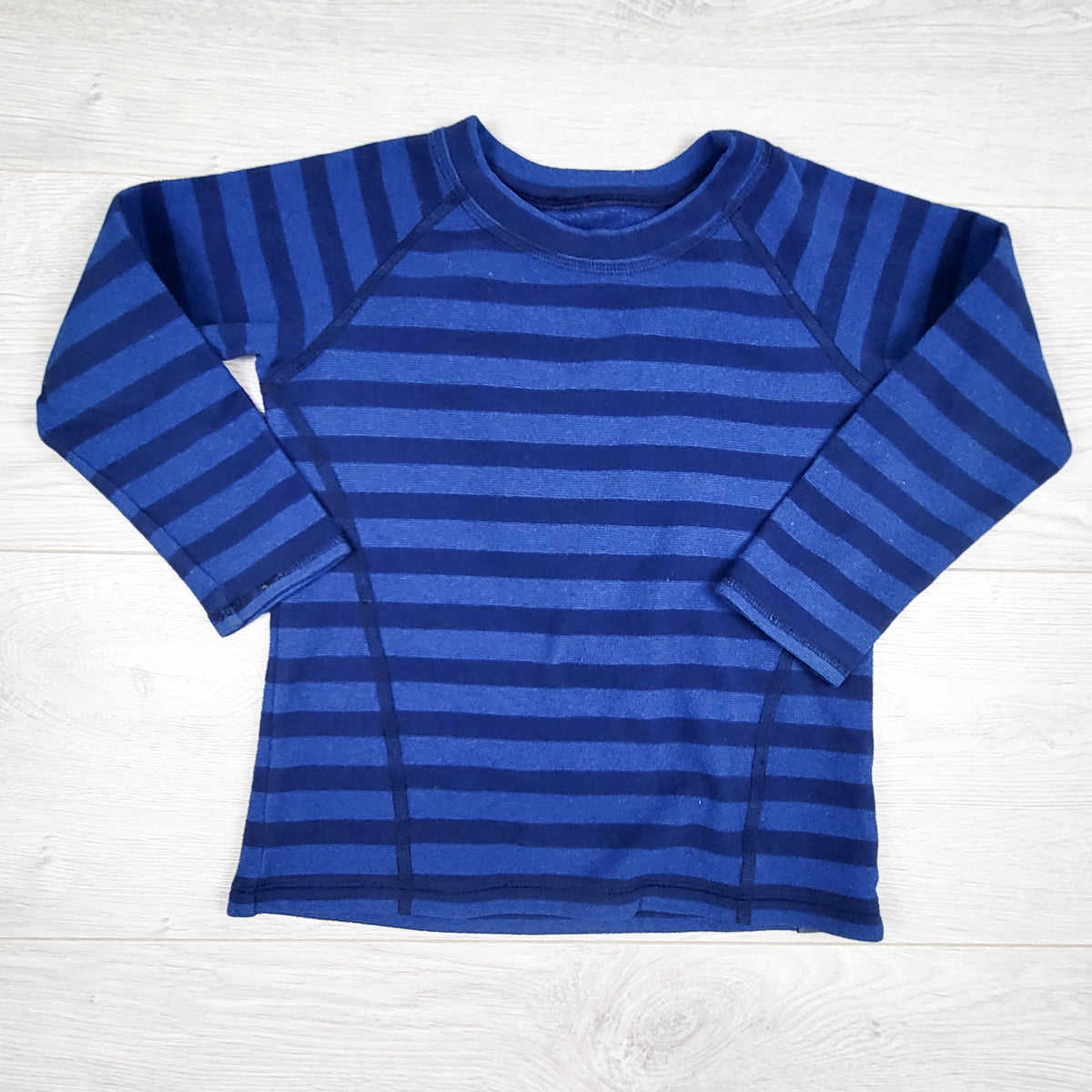 MEC blue striped fleece shirt. Size 4T