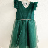 Unbranded green tulle dress with sequins. Size 10/12