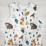 Kamsy's bear print cotton sleep sack. Sizes like 18-36 months