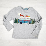 Marks and Spencer grey "Back to Nature" top with camper van. Size 3/4T - AS IS
