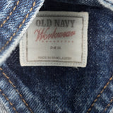 Old Navy denim overalls. Size 3-6 months