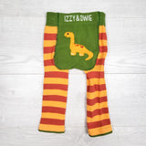 NEW - Izzy and Owie striped dino bum tights. Size 6-12 months