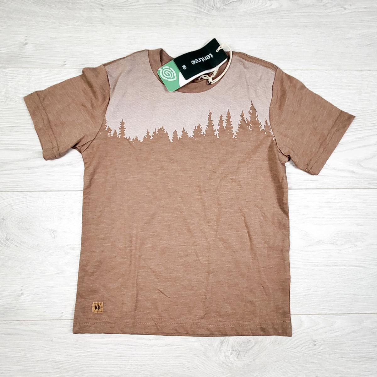 NEW - Tentree mushroom coloured juniper print t-shirt. Size 4T