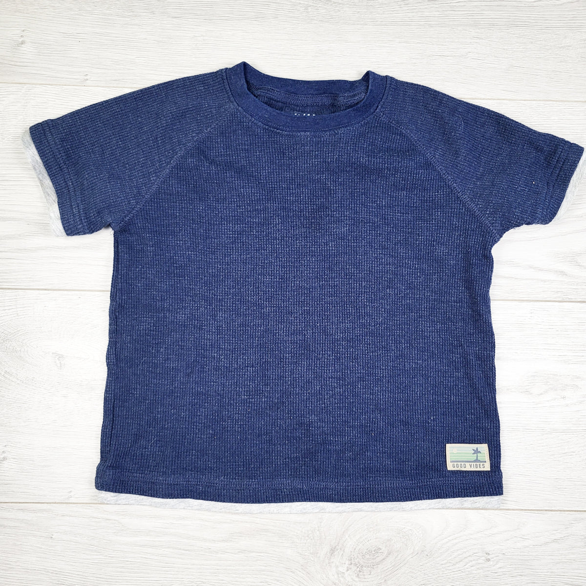 Carters blue waffle knit t-shirt. Size 4T