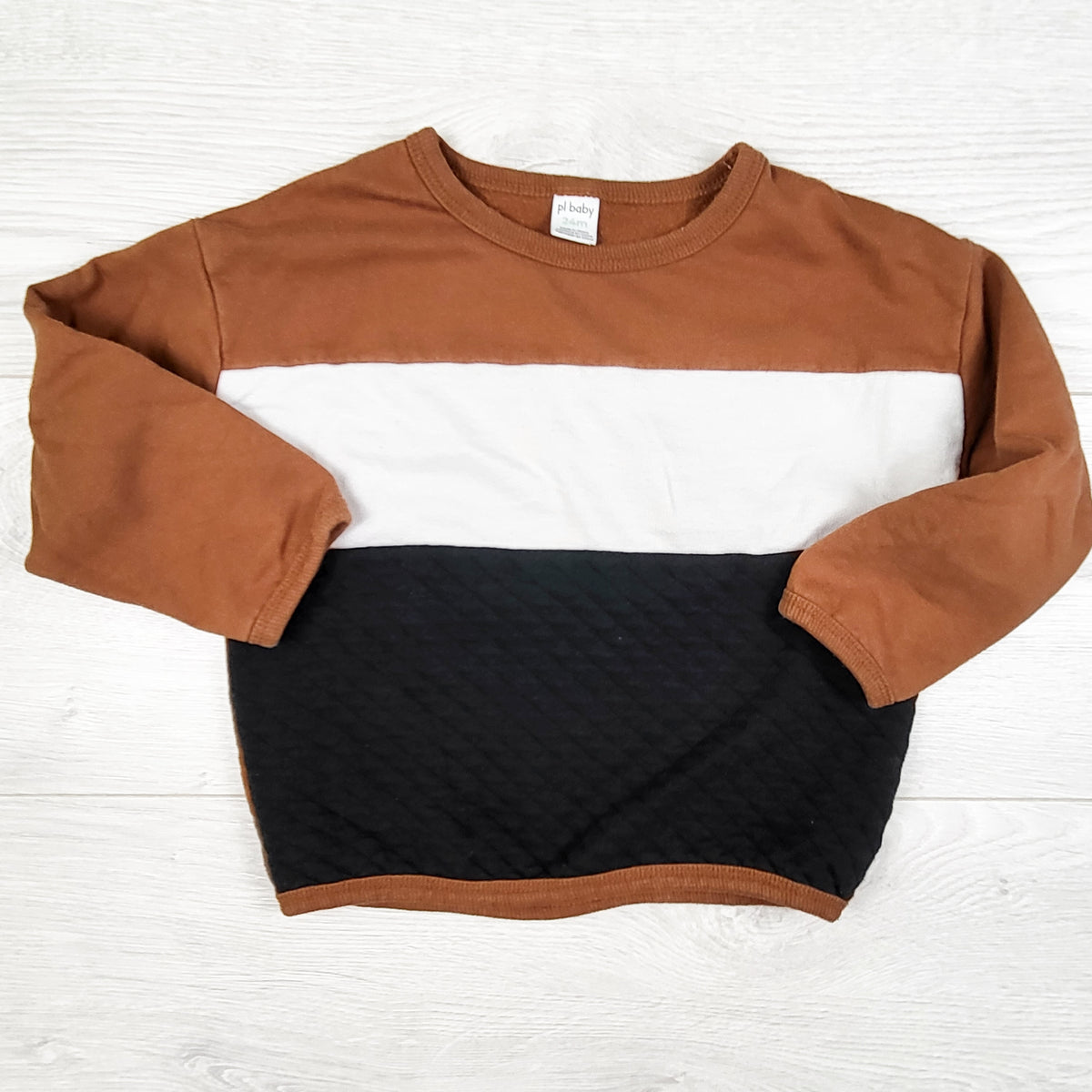 PL Baby colour block sweatshirt. Size 24 months