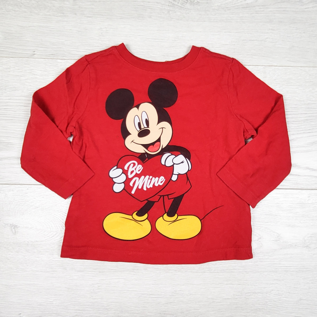 Old Navy red Mickey Mouse "Be Mine" top. Size 12-18 months