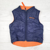 Vintage navy Please Mum fleece lined vest. Size 12 months - Made in Canada