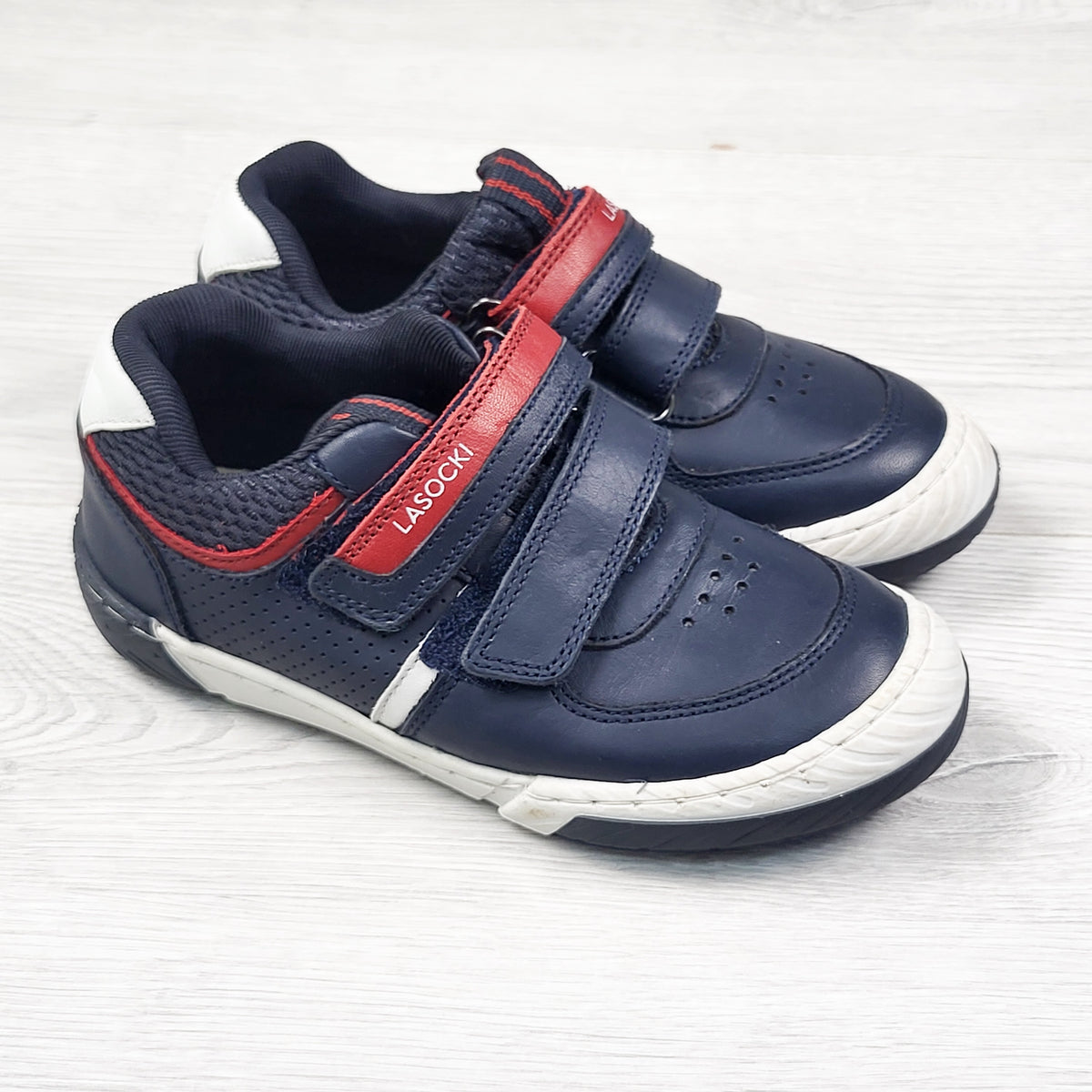 Lasocki (European brand) navy and red running shoes. Size 10.5 / 11