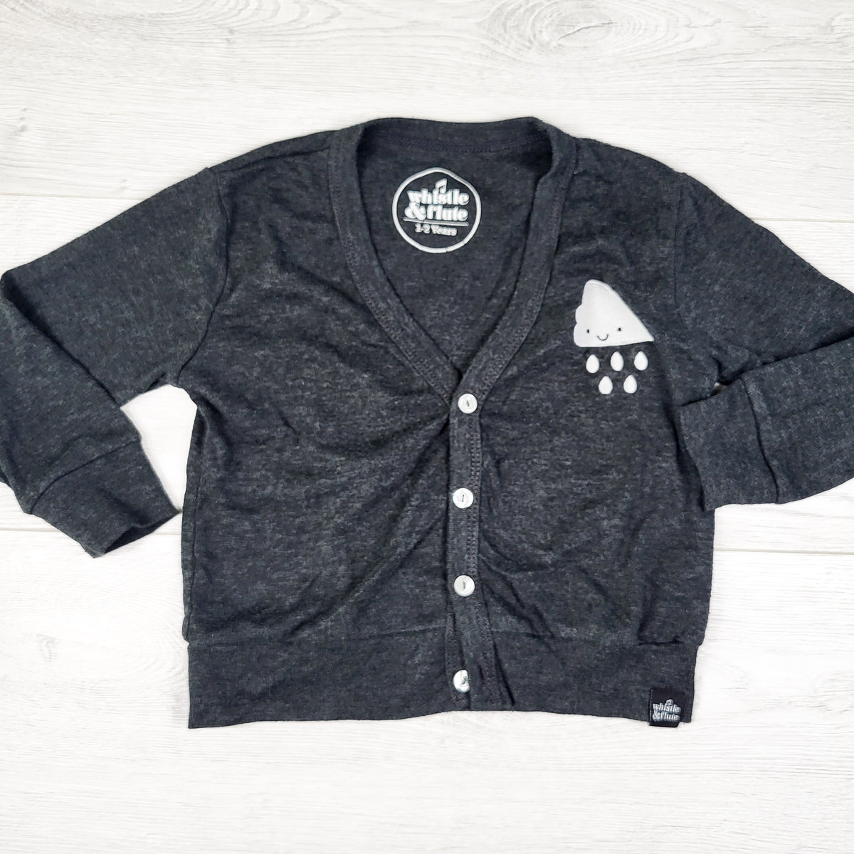 Whistle & Flute Kawaii Cloud Cardigan. Size 1 to 2 Years
