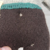 Vintage 1980s Pringle of Scotland 100% pure wool knitted doll - AS IS