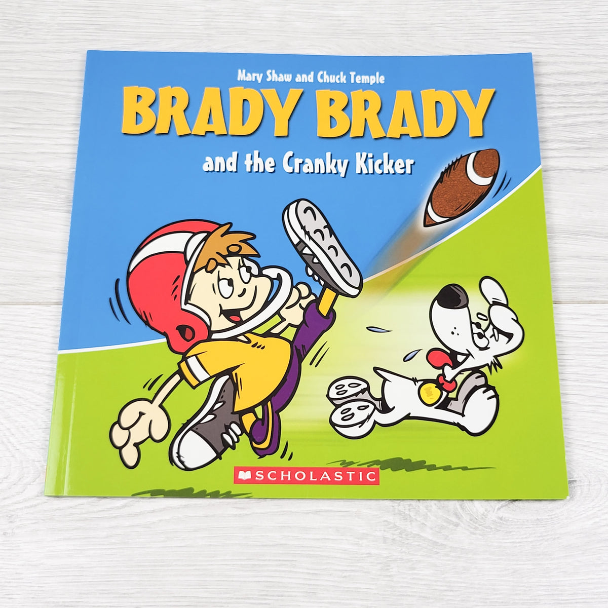 Brady Brady and the Cranky Kicker. Soft cover book