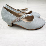 Gap silver glitter heels. Youth size 2.5 - 4. AS IS