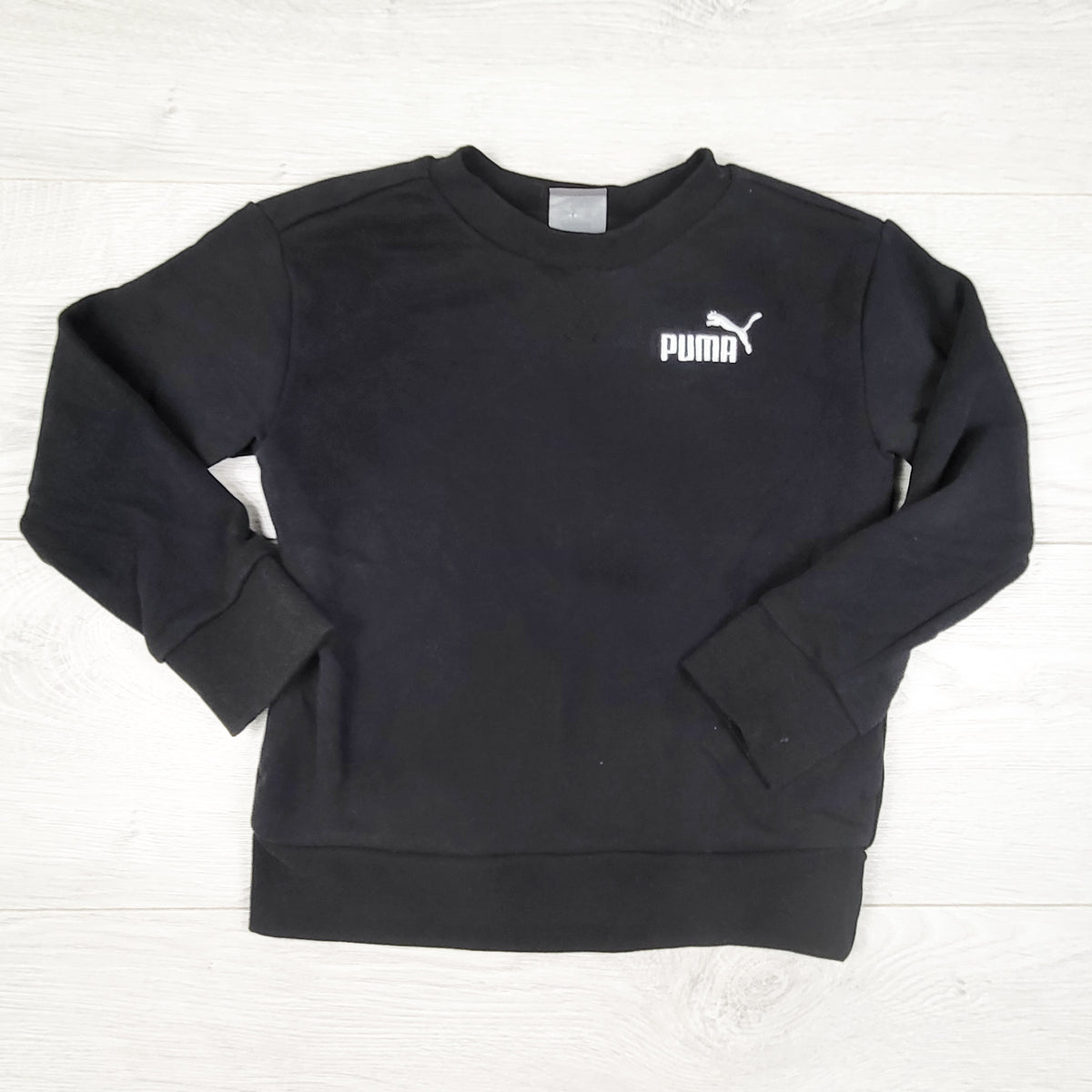 Puma black fleecy lined sweatshirt. Size 4T
