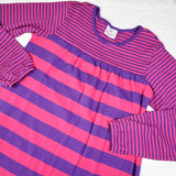 Hanna Andersson pink and purple striped cotton dress. Size 150 (10/12)