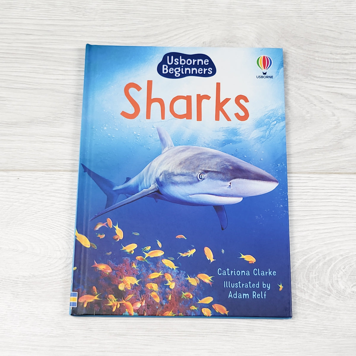 Sharks. Hardcover Usborne Beginners book