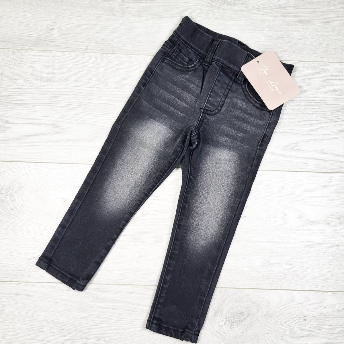 NEW - Jax and Lennon distresses pull-on skinny jeans. Size 12-18 months