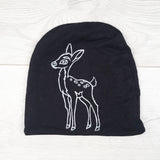 Toad in a Tree reversible bamboo beanie. Infant sized