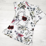 Sew Loved handmade winter floral print dress. Size 4T - AS IS